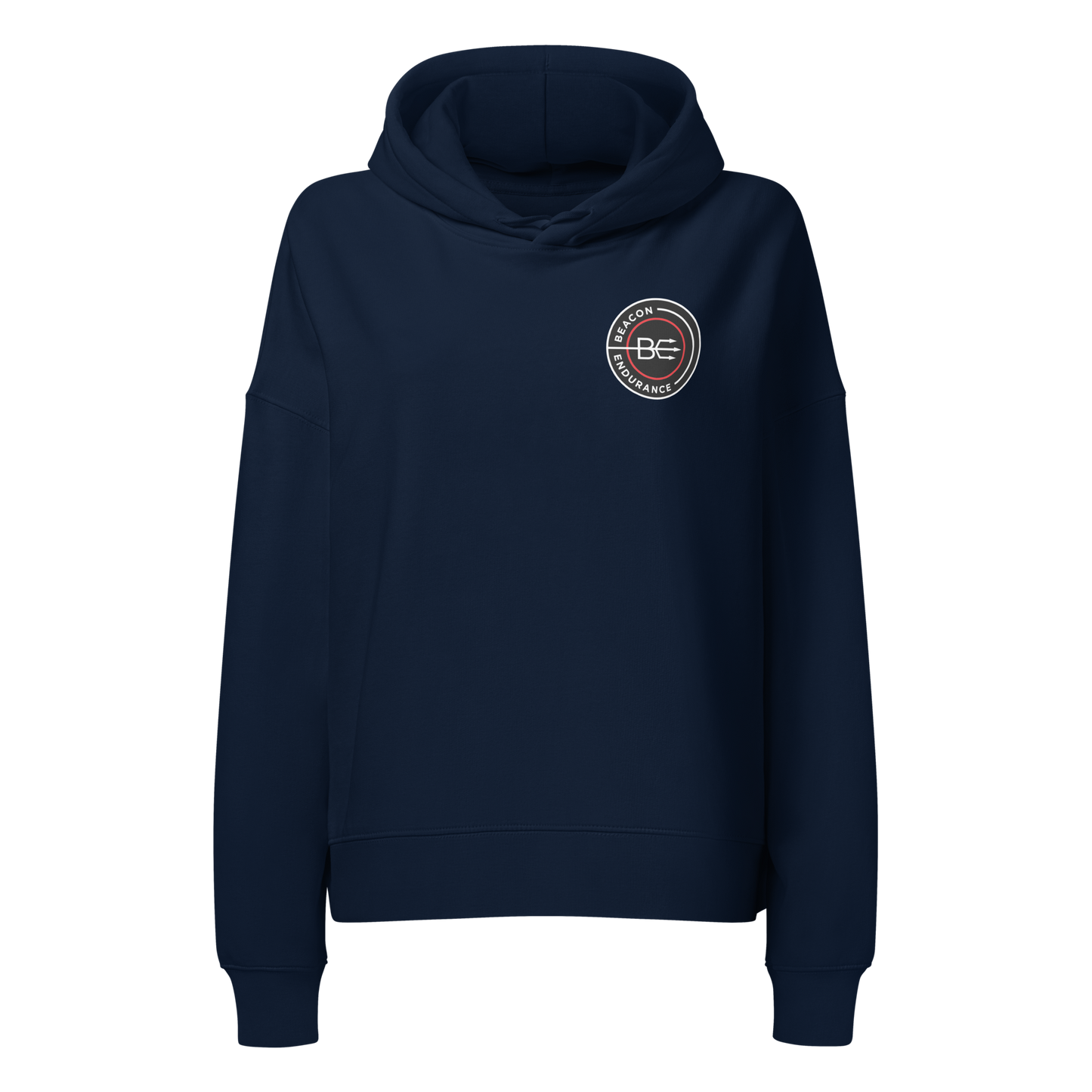 BE Organic Cotton Mid-Weight Hoodie (Women's, Black/Navy)