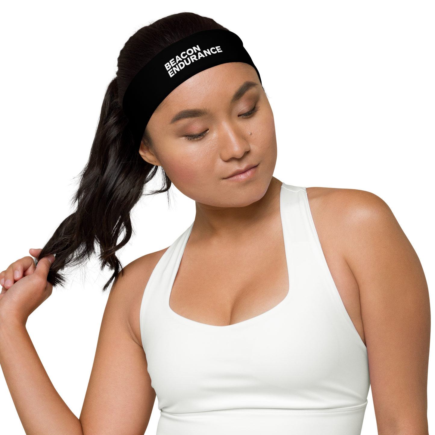 BE Small Text Headband (Black)