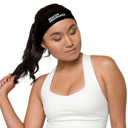 BE Small Text Headband (Black)