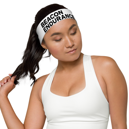 BE Large Text Headband (White)