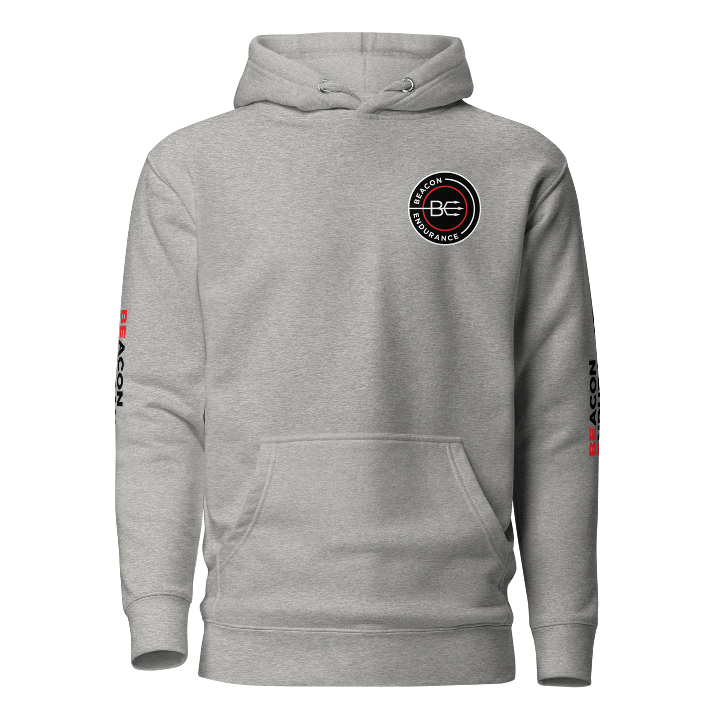 BE Hoodie / Sleeve Logo (Unisex, White/Bone/Grey)