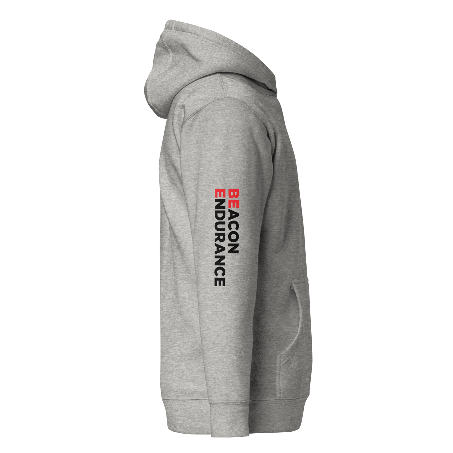 BE Hoodie / Sleeve Logo (Unisex, White/Bone/Grey)