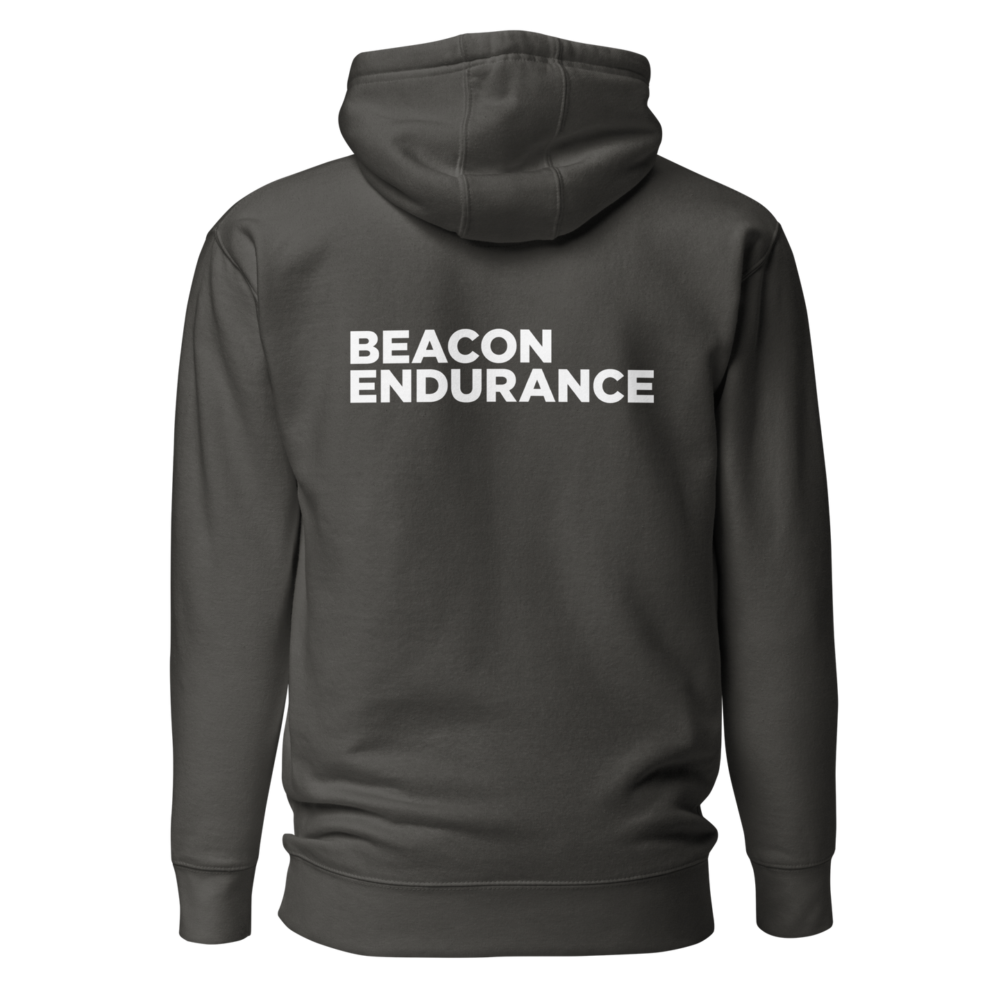 BE Hoodie / Back Logo (Unisex, Red/Black/Charcoal)