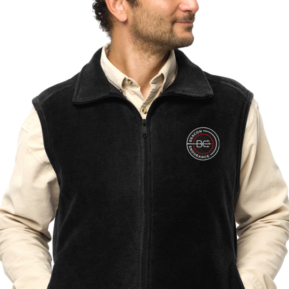 BE Columbia Fleece Vest (Men's, Black/Grey)
