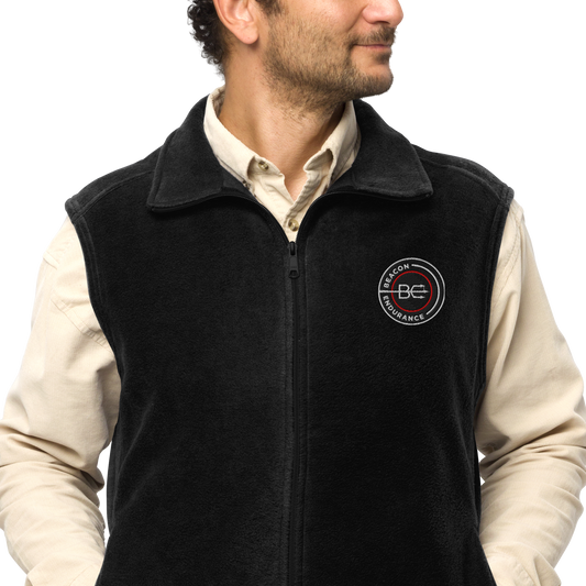 BE Columbia Fleece Vest (Men's, Black/Grey)