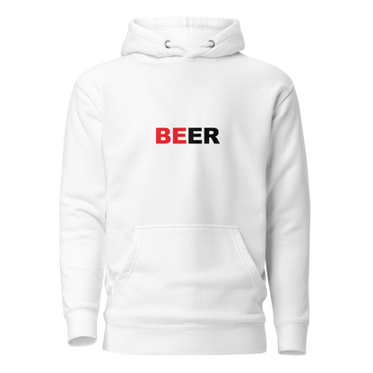 Beer Hoodie (Unisex, White)