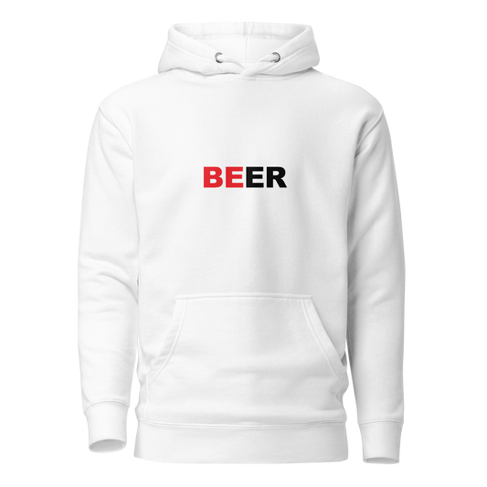 Beer Hoodie (Unisex, White)