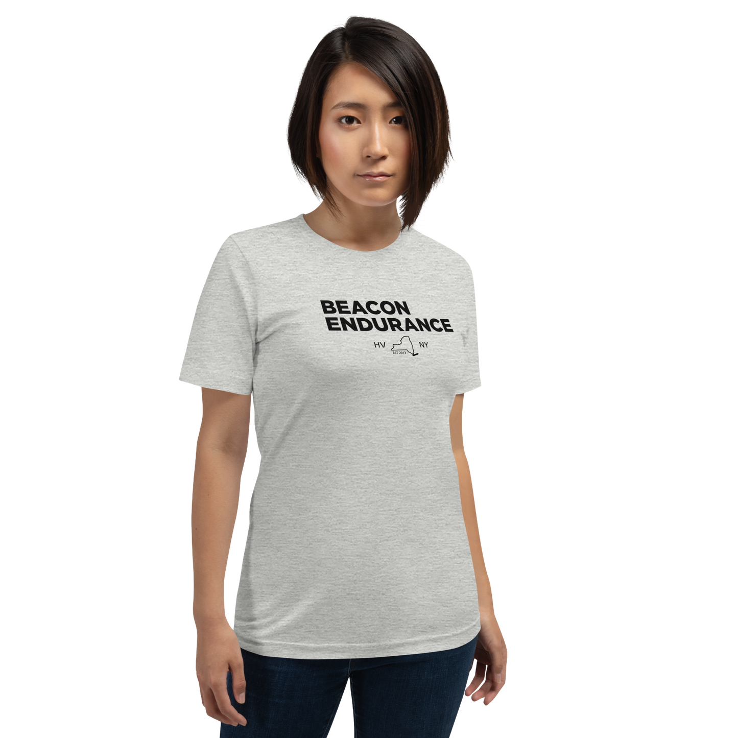 BE Map Short Sleeve Tee (Unisex, White/Vintage White/Grey