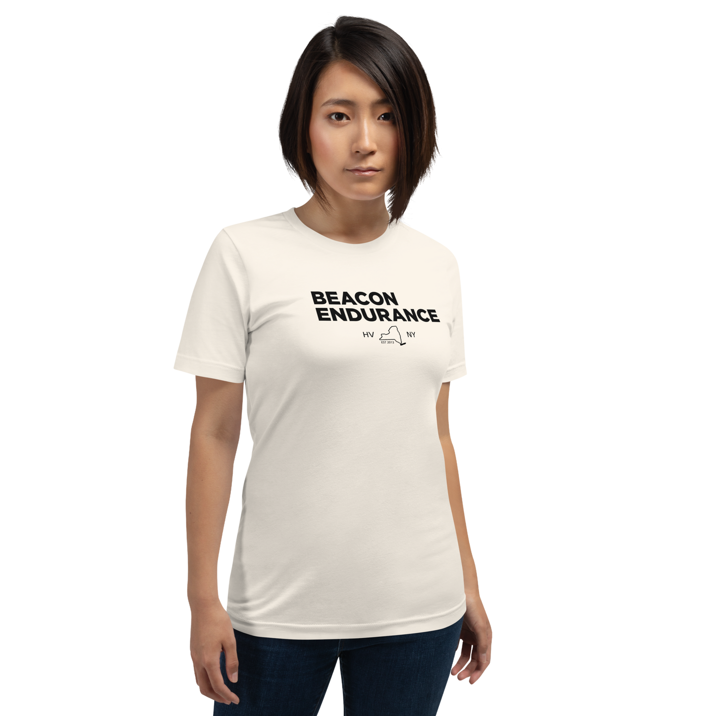 BE Map Short Sleeve Tee (Unisex, White/Vintage White/Grey