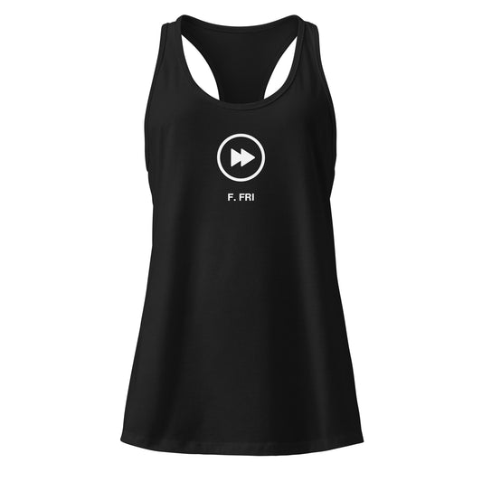 Fast Friday Women's Race Back Tank (Black)