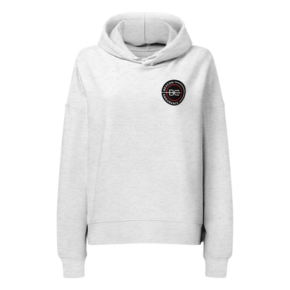 BE Organic Cotton Mid-Weight Hoodie (Women's, White/Grey)