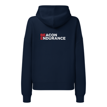 BE Organic Cotton Mid-Weight Hoodie (Women's, Black/Navy)